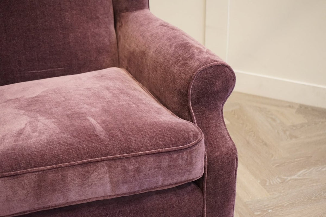 Skye Armchair, Soft Chenille Aubergine