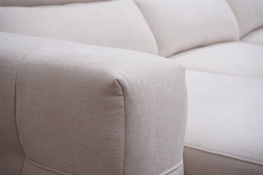 Slider Large 3 Seater Sofa, Weave Natural