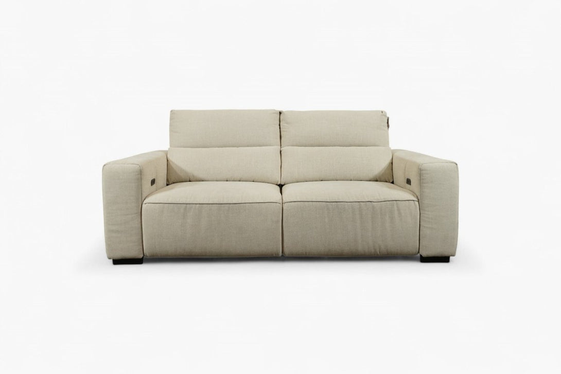 Slider Small 2 Seater Sofa, Natural Chenille