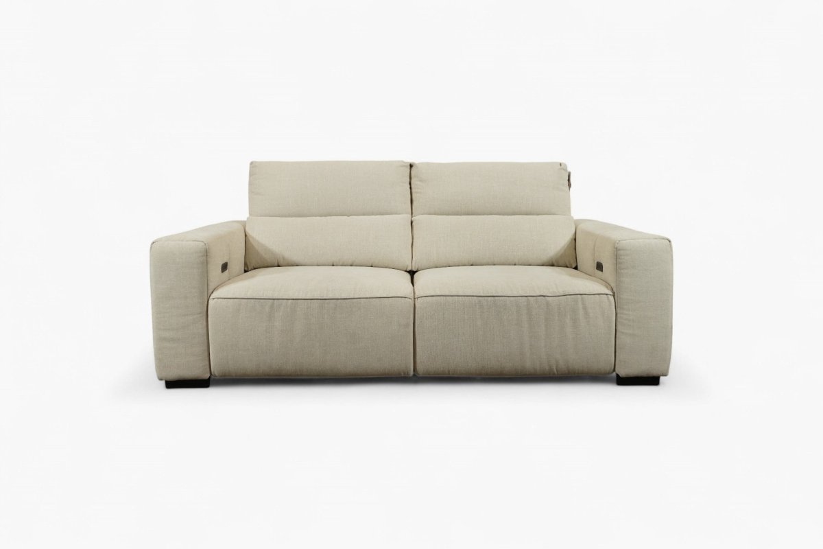 Slider Small 2 Seater Sofa, Natural Chenille