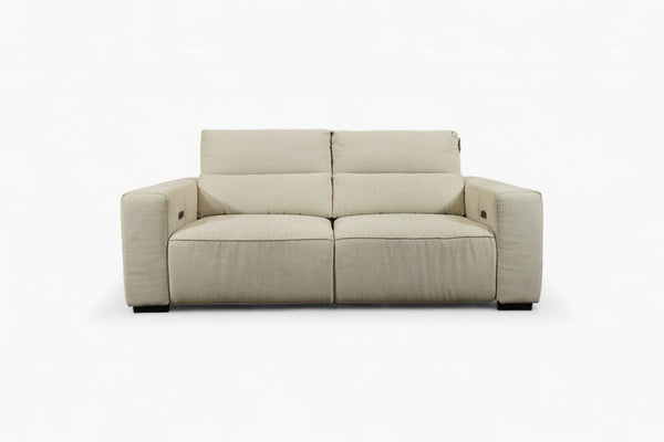 Slider Small 2 Seater Sofa, Natural Chenille