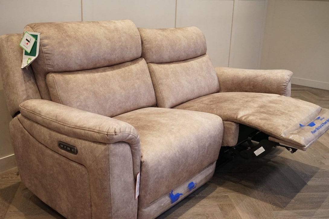 Sloane 3 Seater Power Recliner / Power Headrest Sofa, Watson Mink
