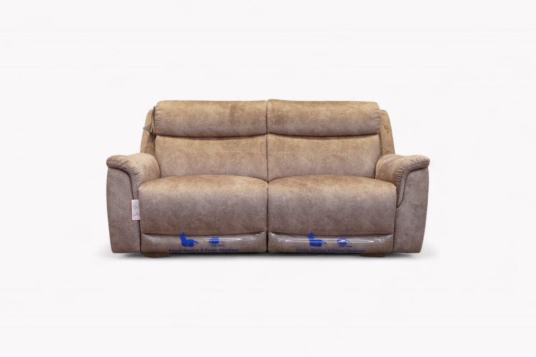 Sloane 3 Seater Power Recliner / Power Headrest Sofa, Watson Mink
