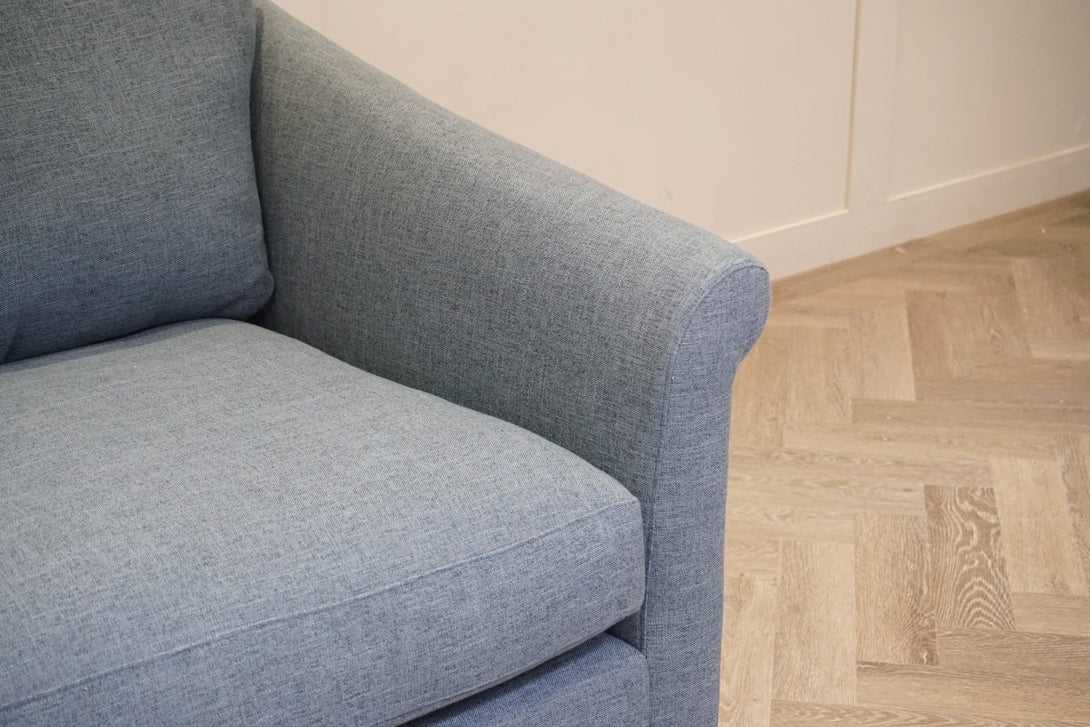 Sloane Grand 3 Seater Sofa, Relaxed Linen Ink Blue