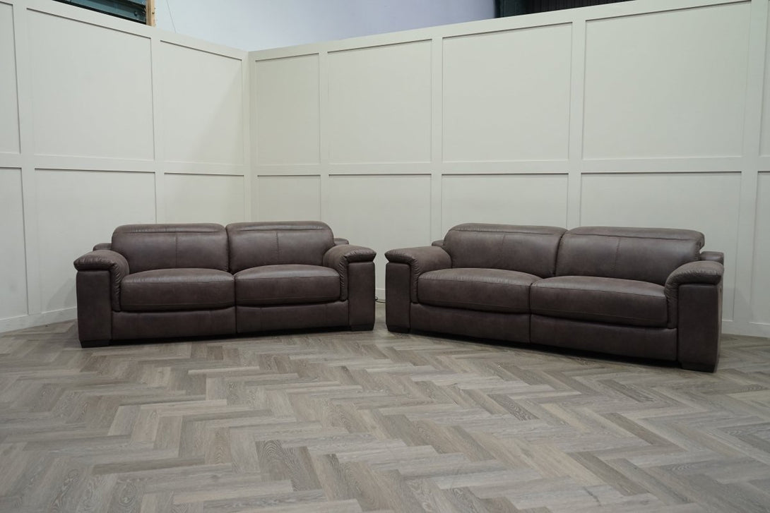 St Tropez 3 + 2 Power Reclining Sofa Set, Cocoa Luxe