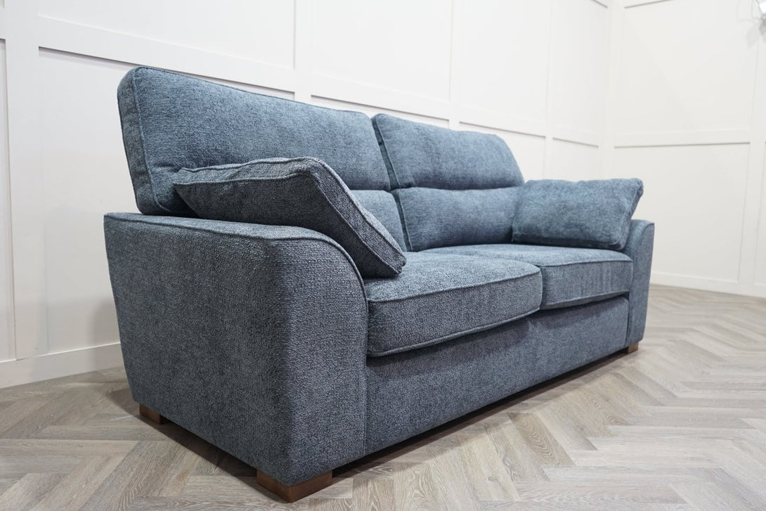 Stamford Large 3 Seater Sofa, Dark Slate Blue