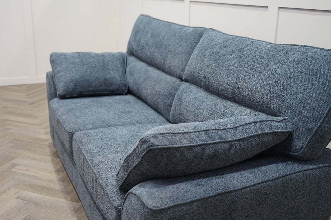 Stamford Large 3 Seater Sofa, Dark Slate Blue