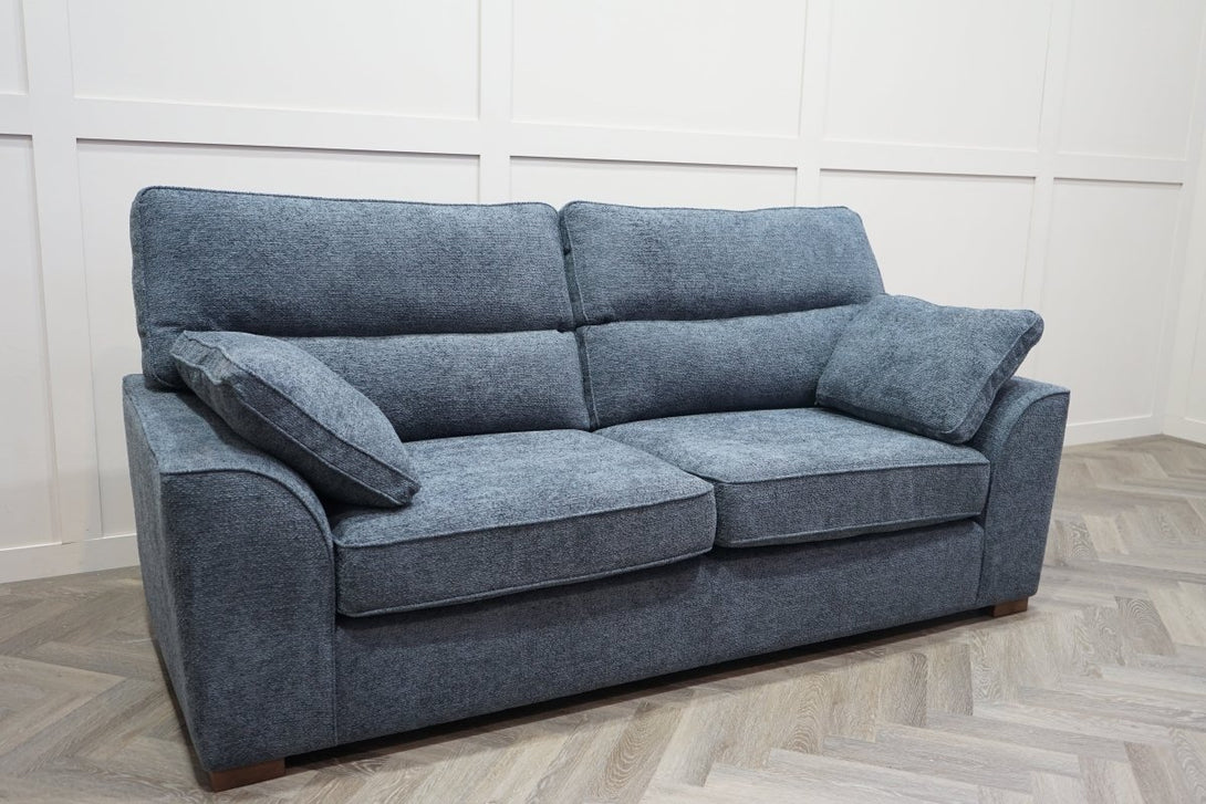 Stamford Large 3 Seater Sofa, Dark Slate Blue