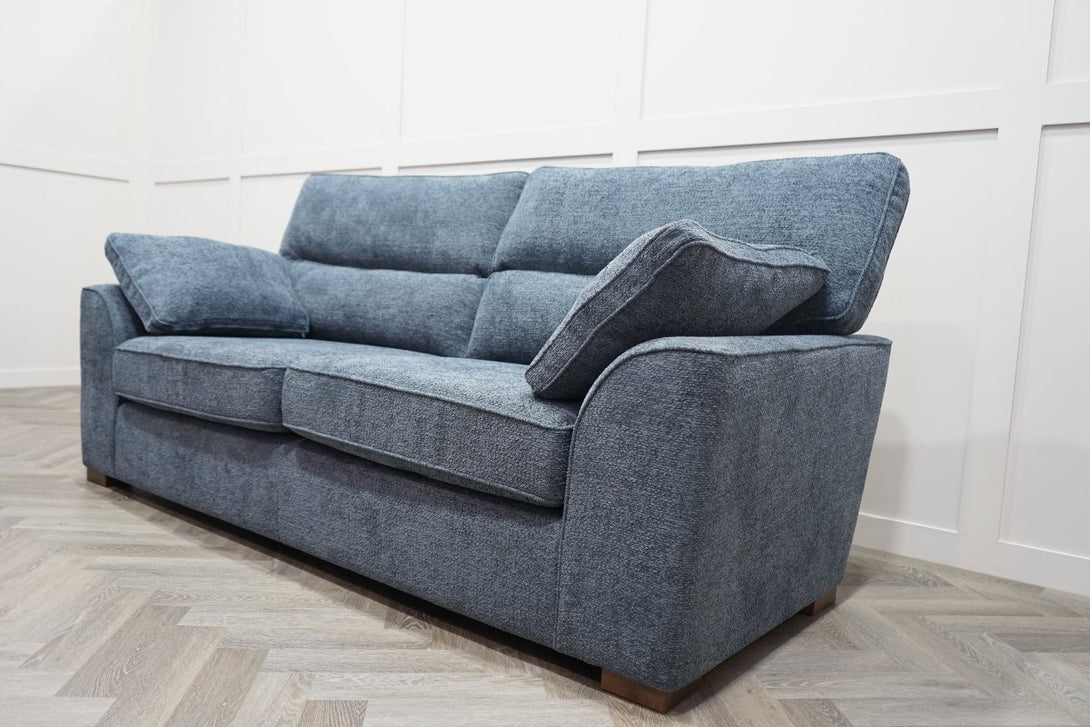 Stamford Large 3 Seater Sofa, Dark Slate Blue