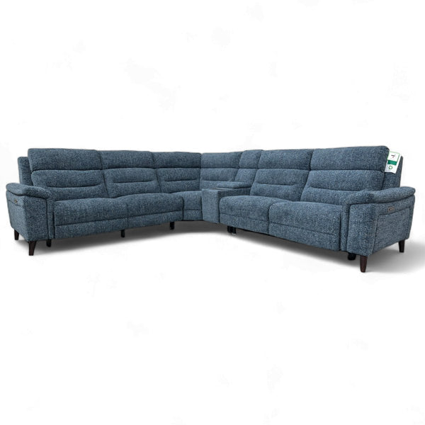 Stratus Modular Power Reclining Corner Sofa, Odyssey Stratosphere Blue