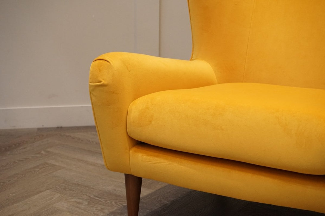 Swoon Keats Accent Chair, Turmeric Velvet