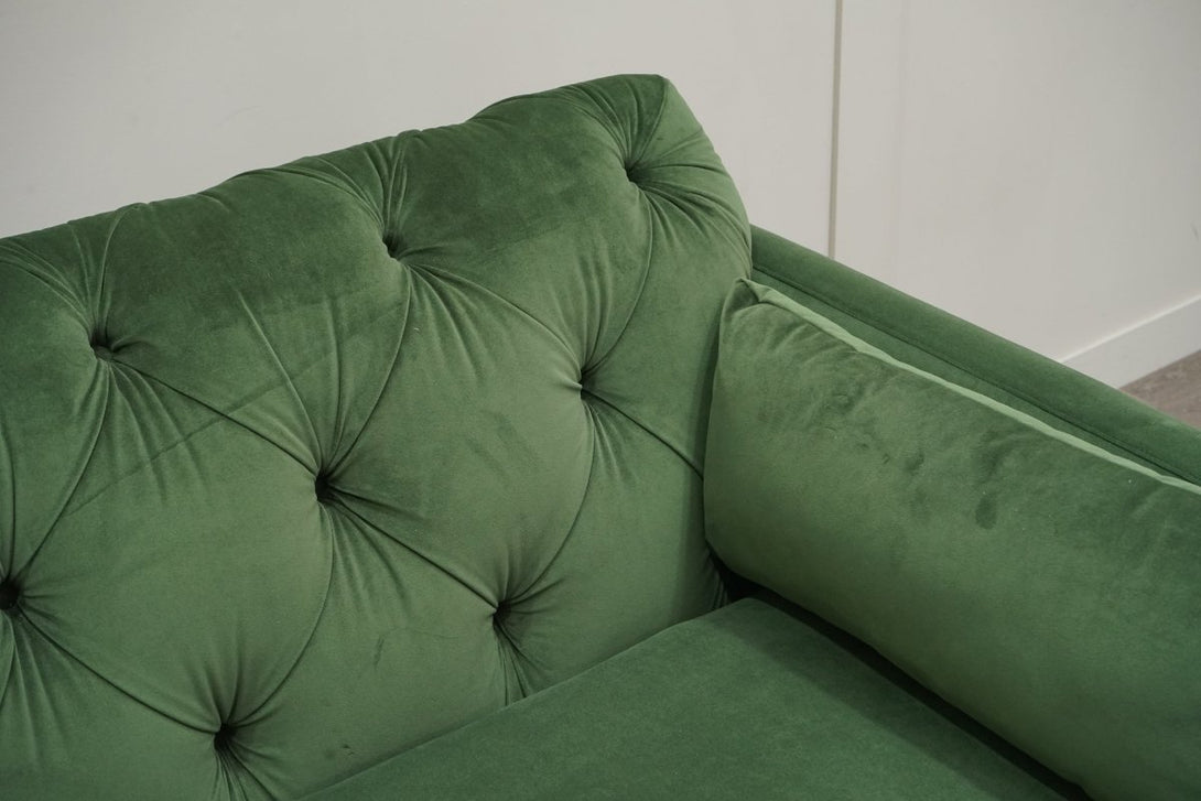 Swoon Mendel 3 + 2 Seater Sofa Set, Fern Green Velvet