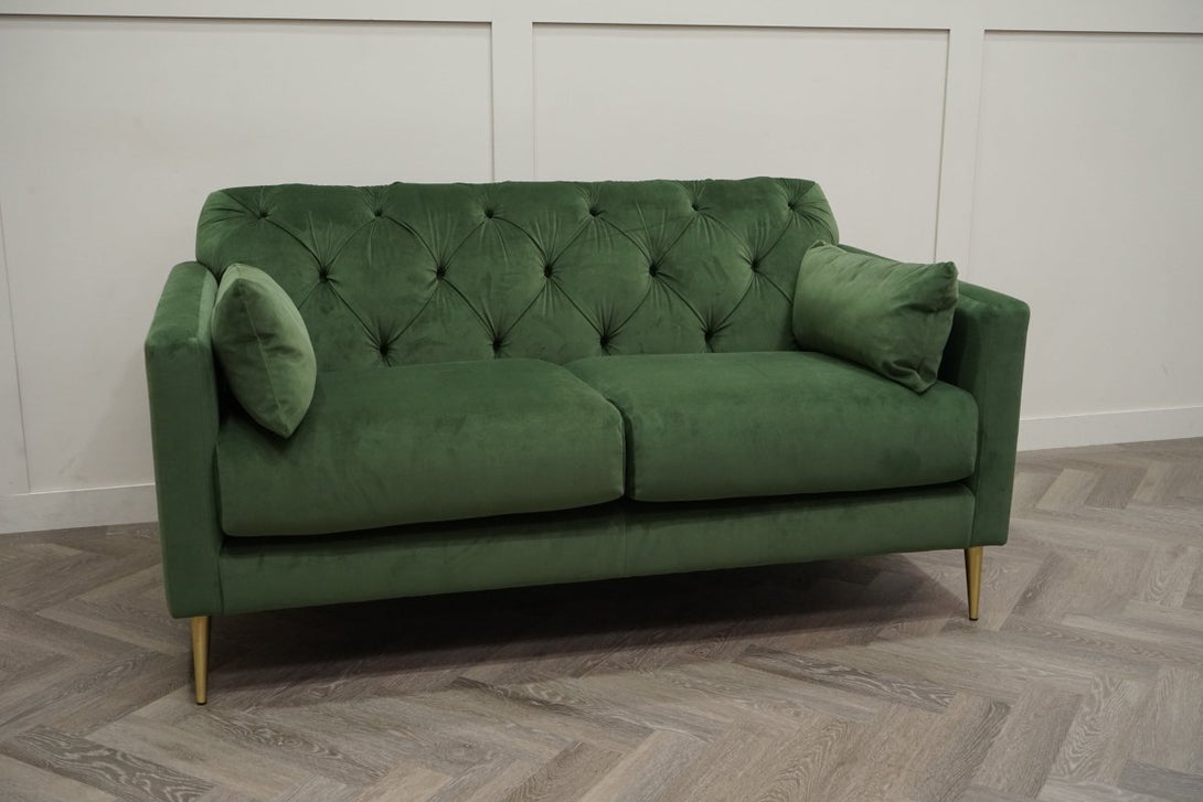 Swoon Mendel 3 + 2 Seater Sofa Set, Fern Green Velvet