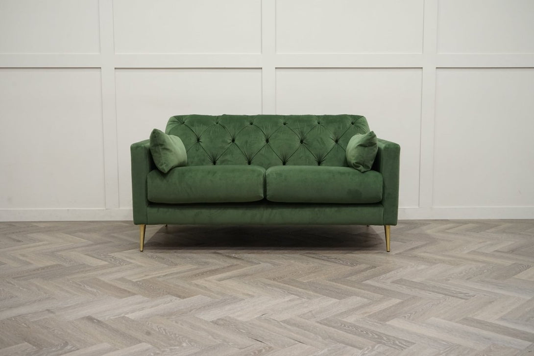 Swoon Mendel 3 + 2 Seater Sofa Set, Fern Green Velvet