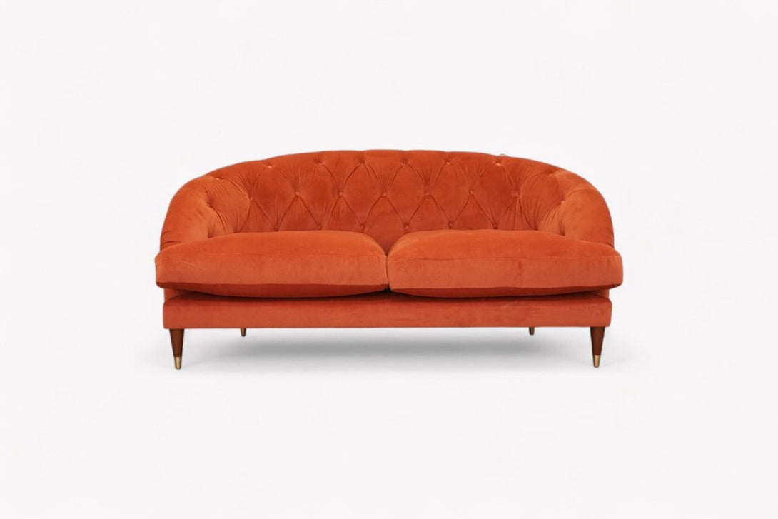 Swoon Radley Medium 2 Seater Sofa, Rust Velvet