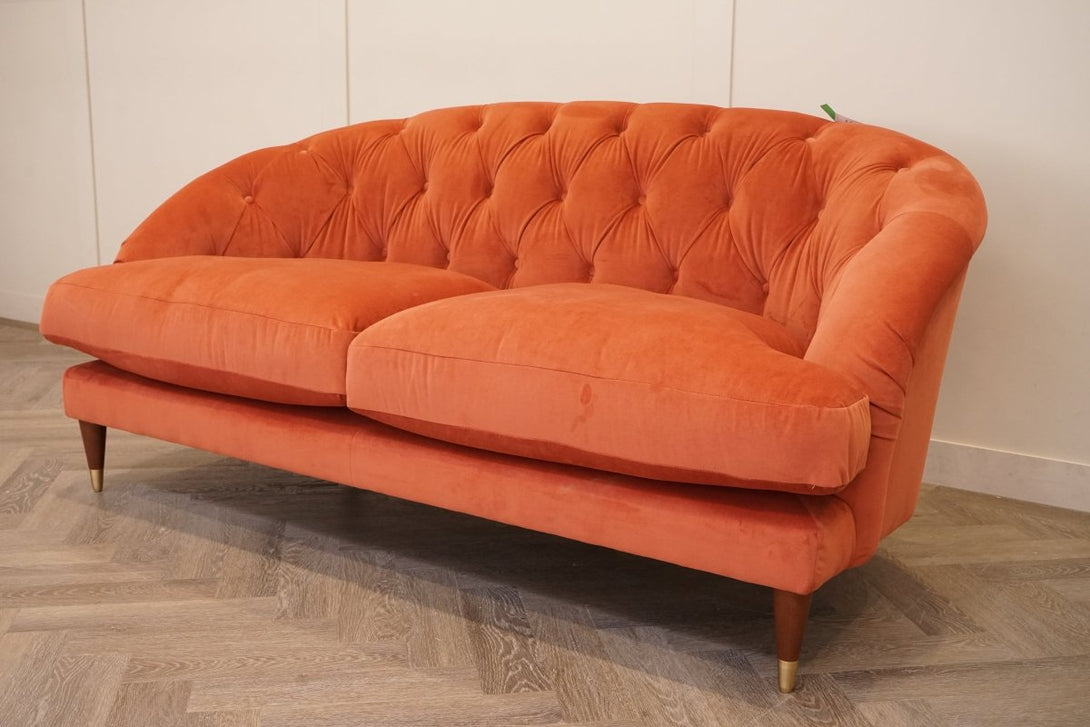 Swoon Radley Medium 2 Seater Sofa, Rust Velvet