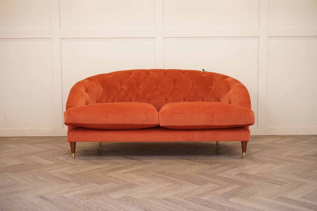 Swoon Radley Medium 2 Seater Sofa, Rust Velvet