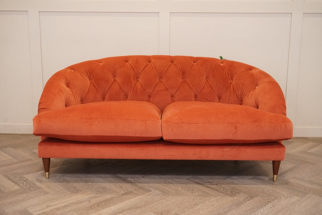 Swoon Radley Medium 2 Seater Sofa, Rust Velvet