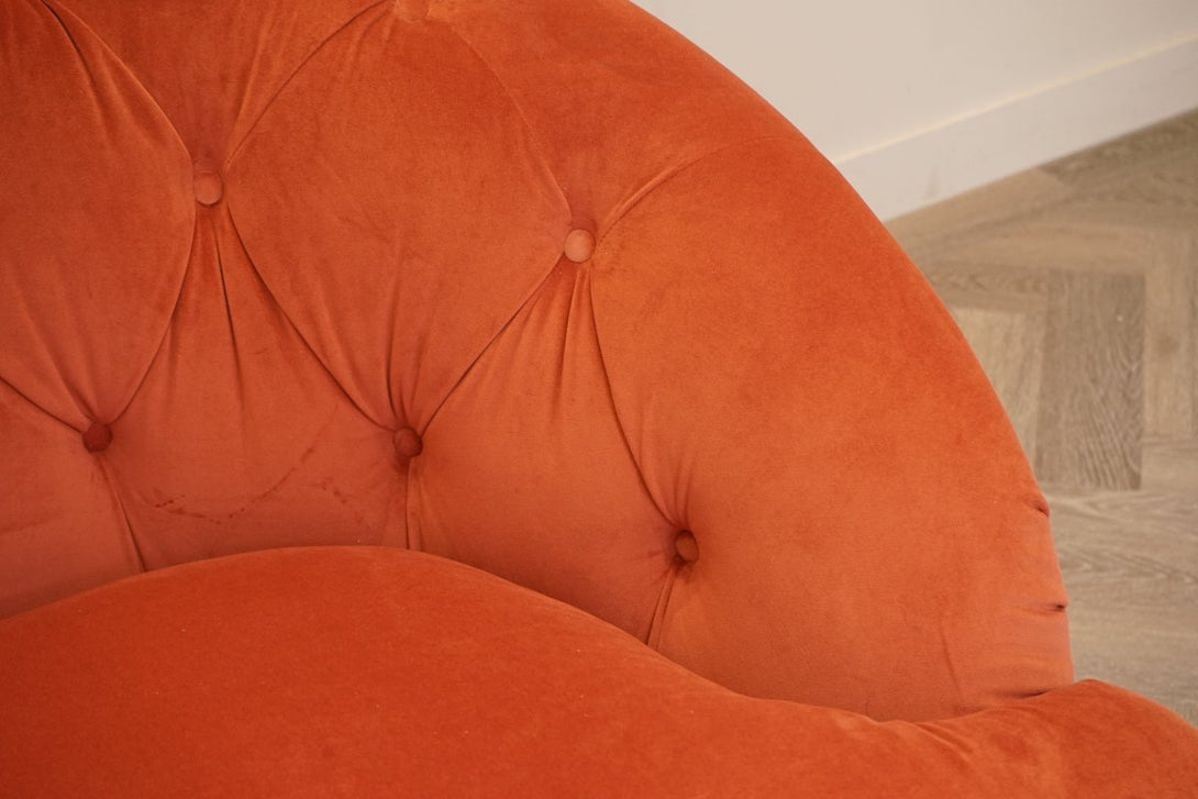 Swoon Radley Medium 2 Seater Sofa, Rust Velvet