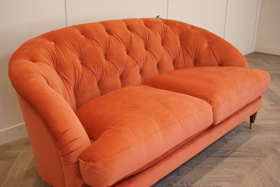 Swoon Radley Medium 2 Seater Sofa, Rust Velvet