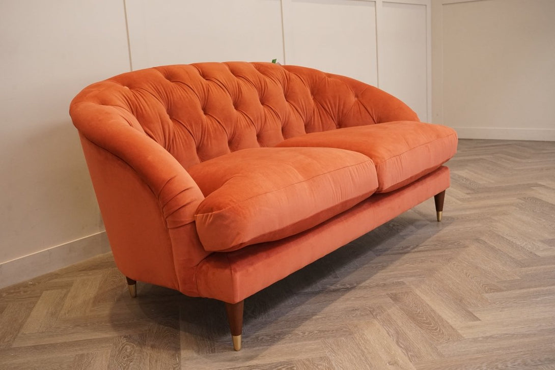 Swoon Radley Medium 2 Seater Sofa, Rust Velvet
