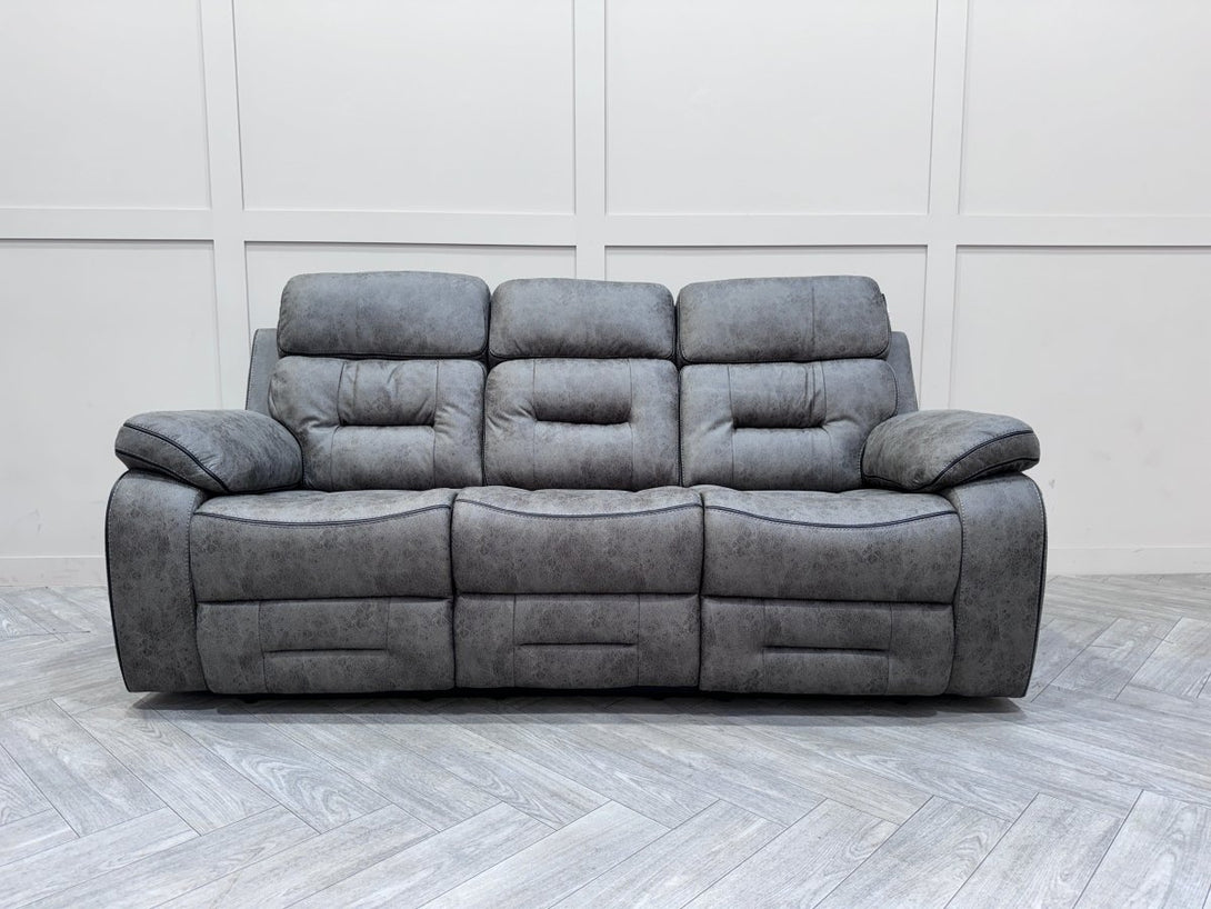 Tampa Power Reclining 3 + 2 Seater Sofas, Endurance Grey