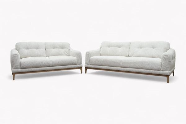 The Cosy Loft 3 +2 Seater Sofa Set, Milky Pebble