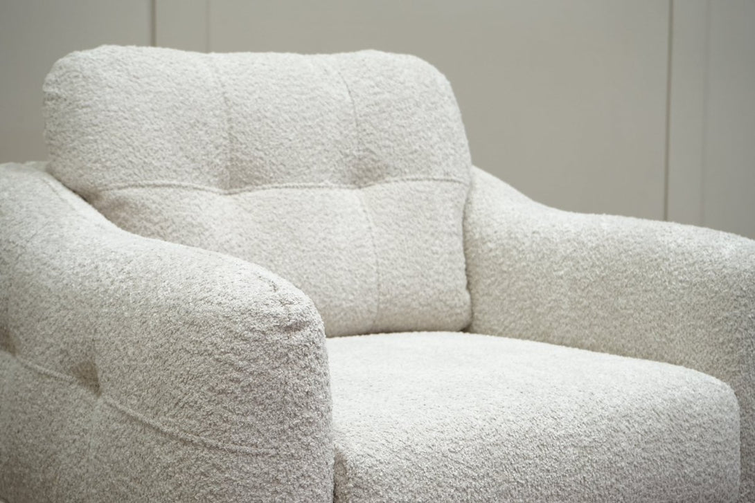 The Cosy Loft Armchair, Milky Pebble