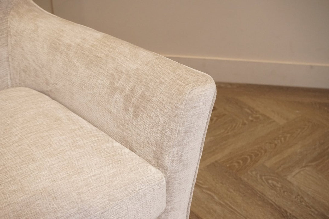 Thomas Armchair, Plush Chenille Light Grey