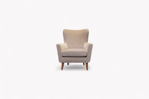 Thomas Armchair, Plush Chenille Light Grey