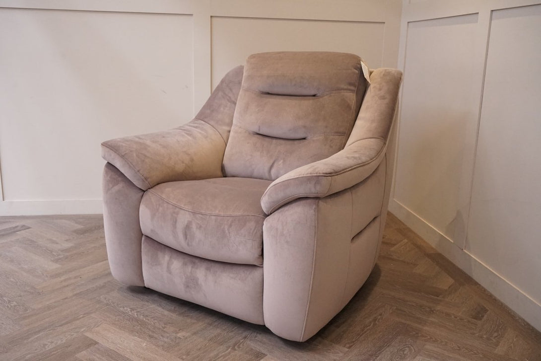 Tide Fabric Armchair, Dusk Velvet Silver
