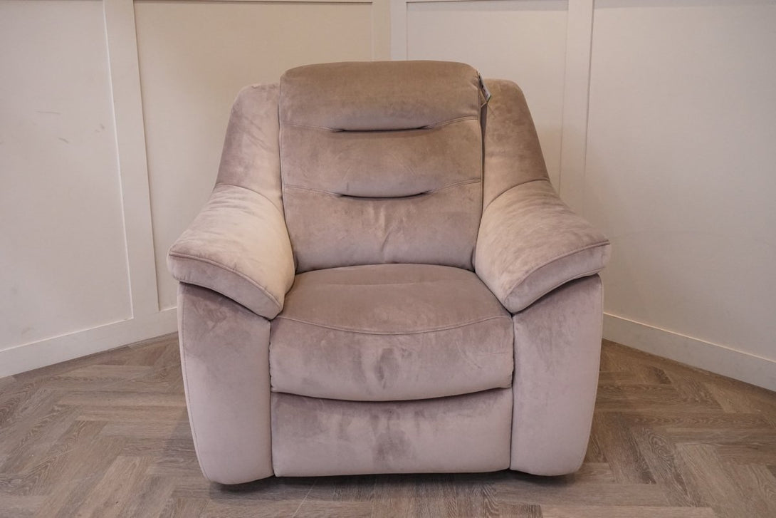 Tide Fabric Armchair, Dusk Velvet Silver