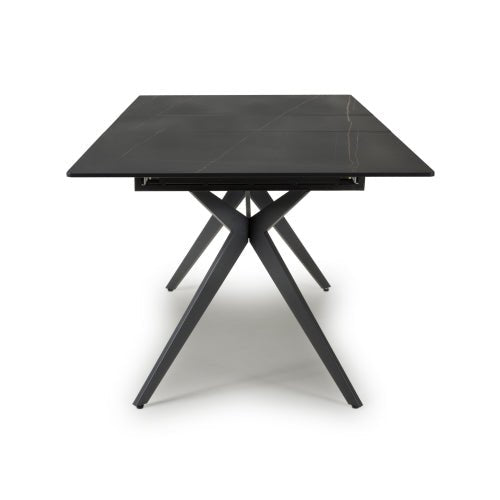 Timor 1.8m Extending Dining Table, Black