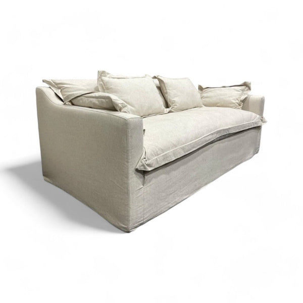 Timothy Oulton Panas 3 Seater Sofa, White Linen