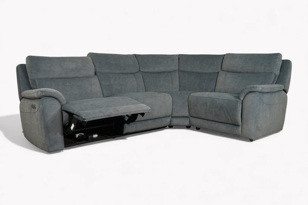 Tiverton 2 Corner 1 Power Reclining Fabric Sofa, Camelia Anthracite