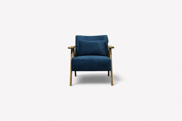 Hendricks Accent Chair, Aquaclean Titan Navy
