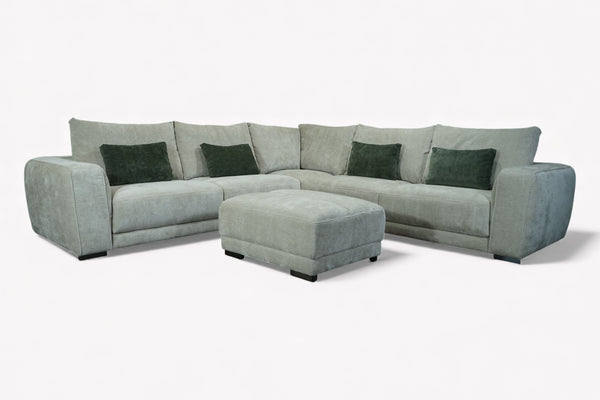 Ascot Large Fabric Corner Sofa, Chenille Sandstone