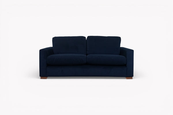 Oliver II Large 2 Seater Sofa, Plush Velvet Navy