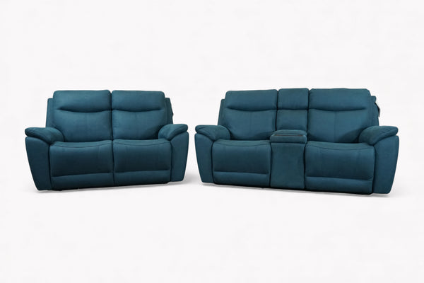 Eldwick 3 + 2 Seater Power Recliner Sofa with Console, Head Tilt & Lumbar