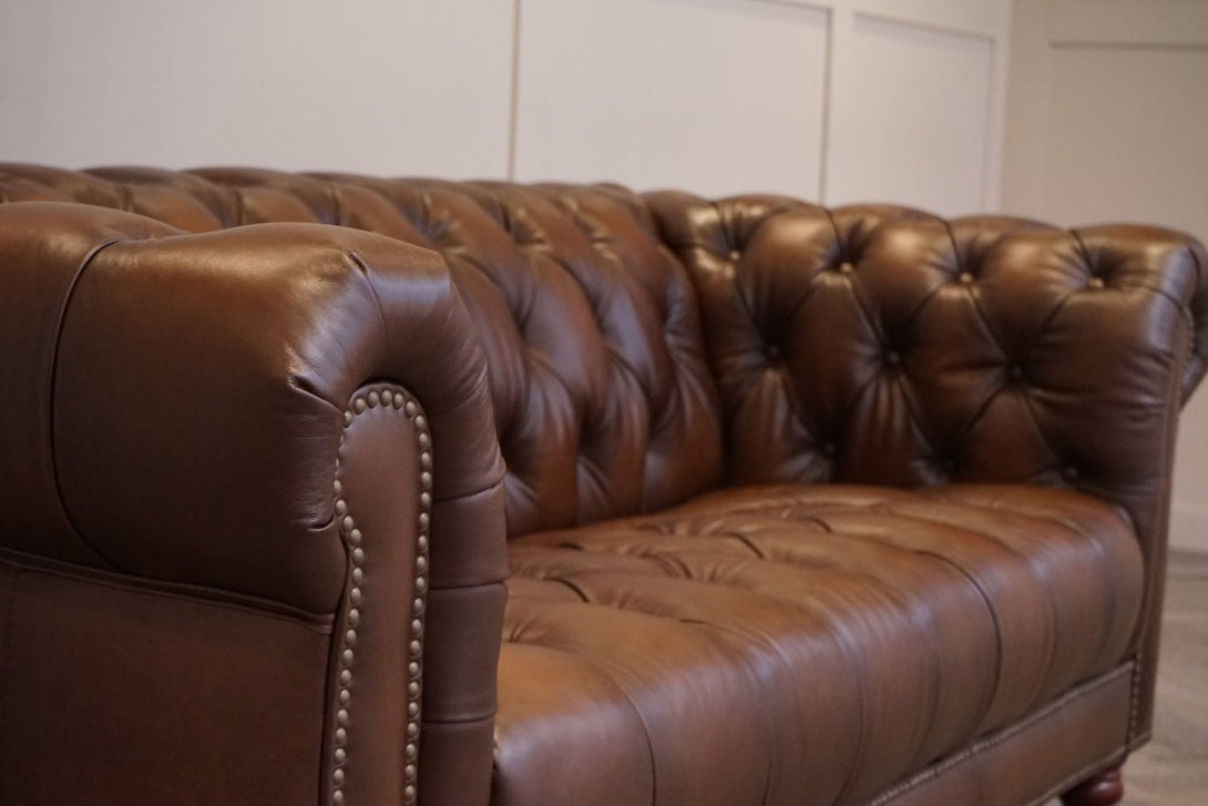 Ullswater 3.5 Seater Leather Sofa, Vintage Whisky