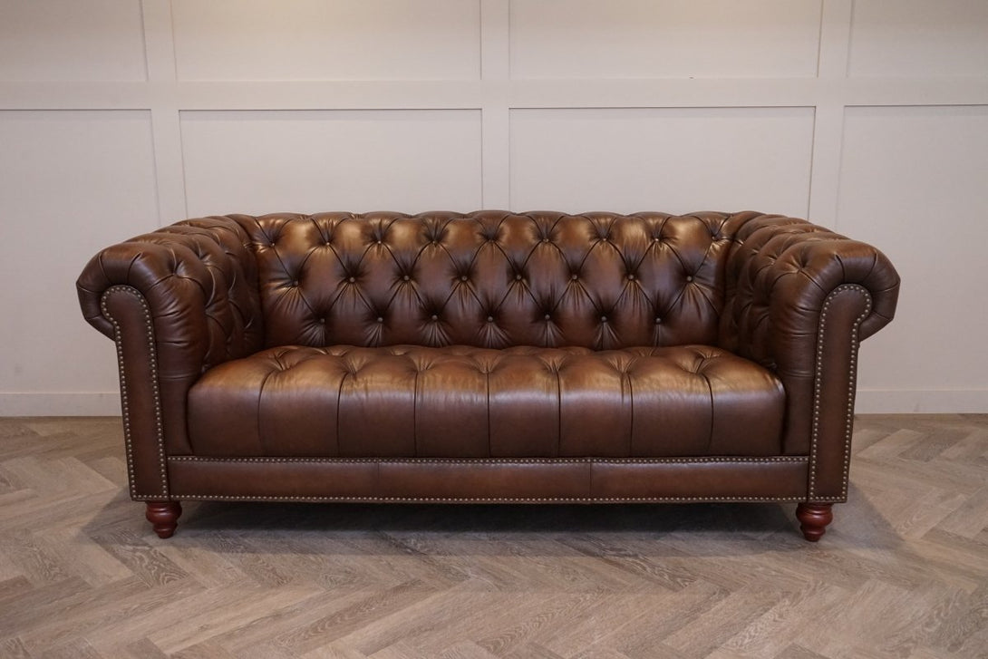Ullswater 3.5 Seater Leather Sofa, Vintage Whisky