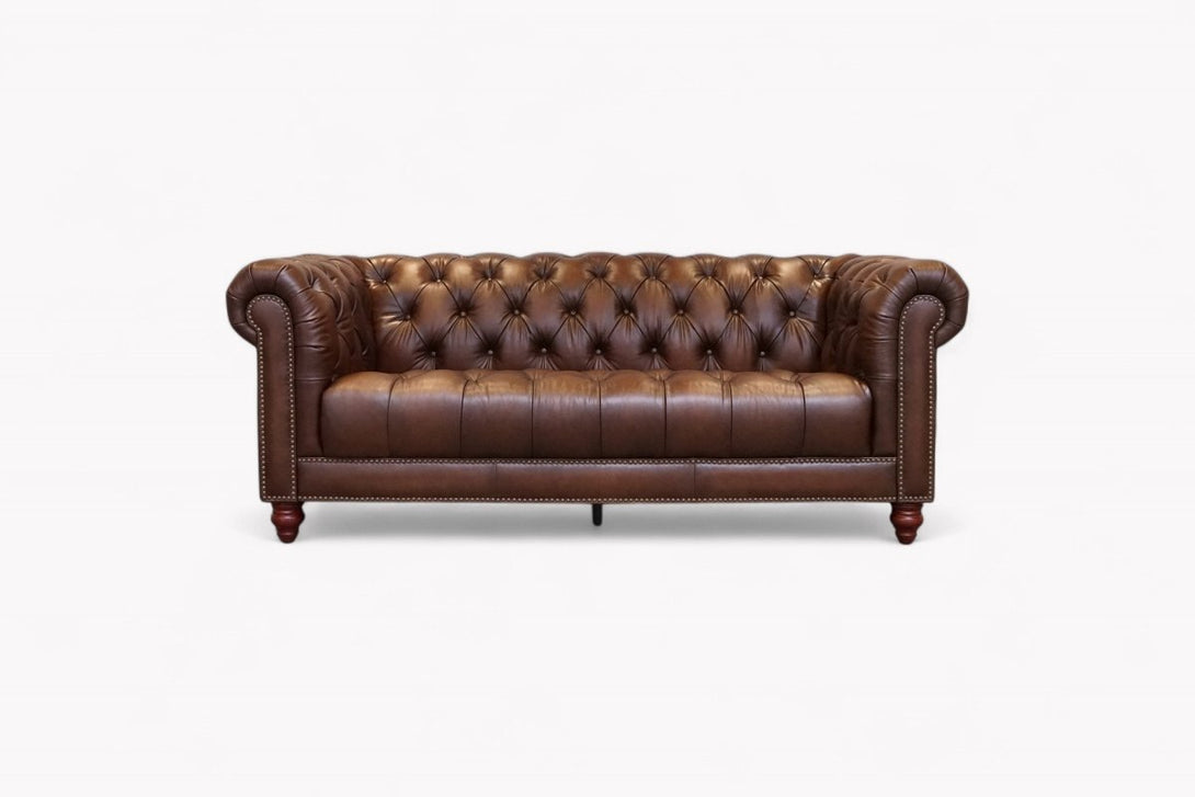Ullswater 3.5 Seater Leather Sofa, Vintage Whisky
