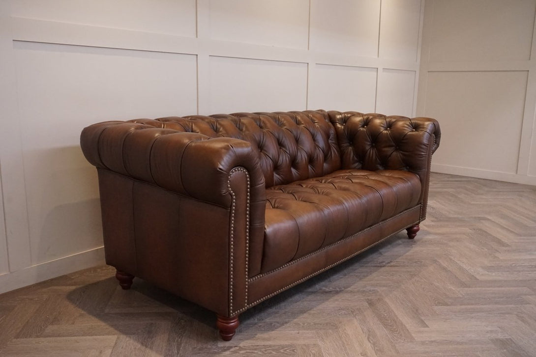 Ullswater 3.5 Seater Leather Sofa, Vintage Whisky