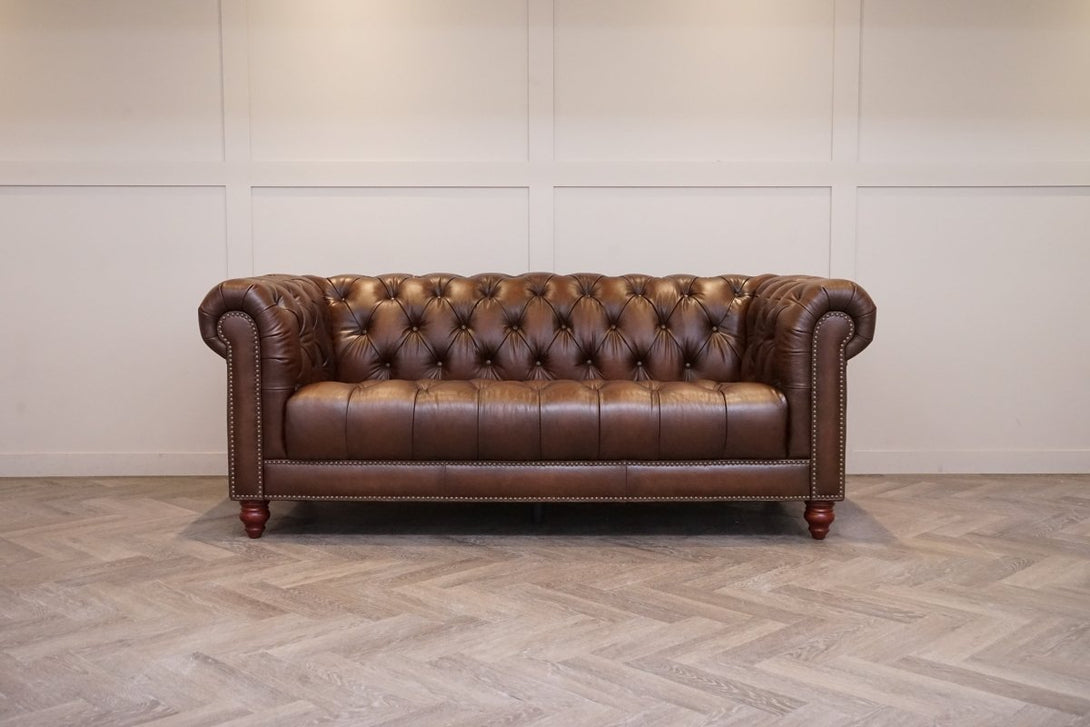 Ullswater 3.5 Seater Leather Sofa, Vintage Whisky