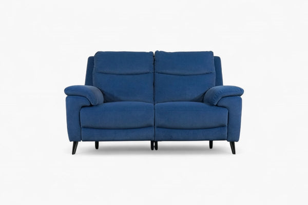 Utah 2 Seater Reclining Sofa, Power Footrest / Tilt Headrests, Ink Blue