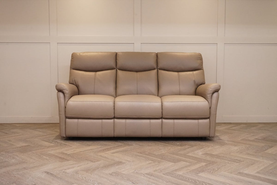 Verona 3 Seater Leather Sofa, Premium Cocoa