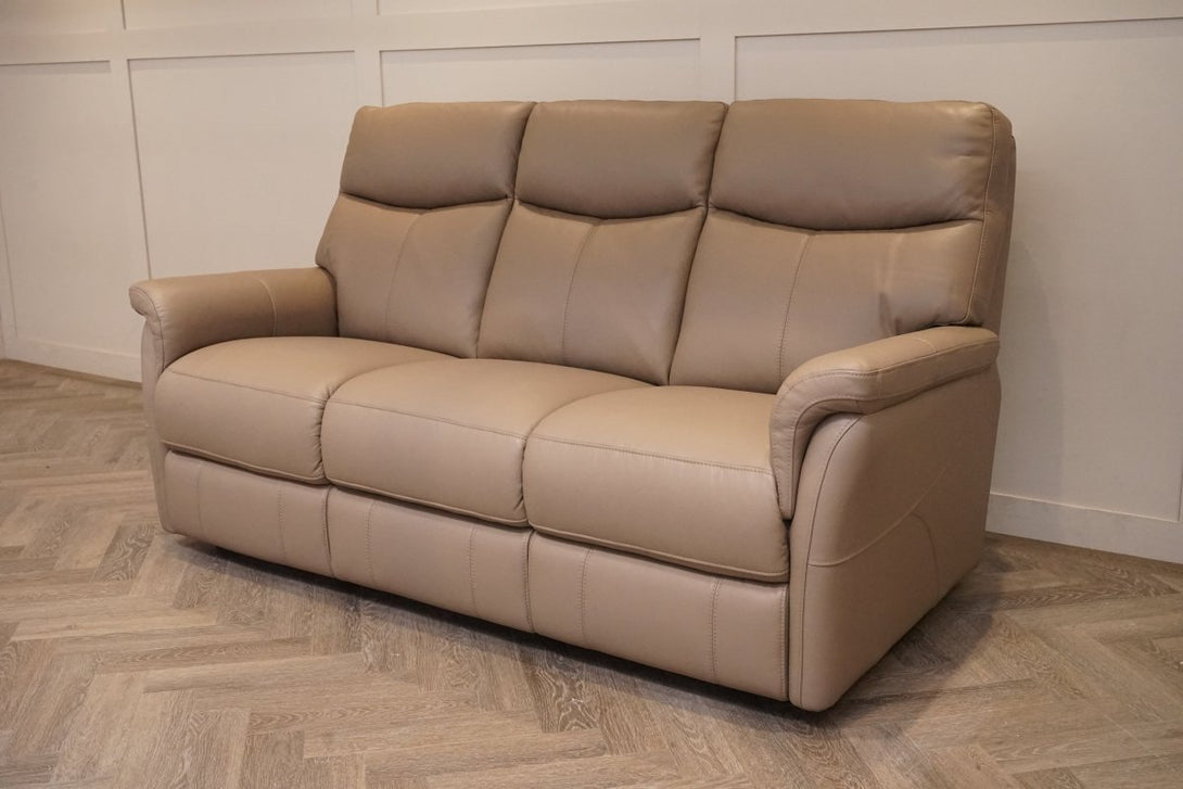 Verona 3 Seater Leather Sofa, Premium Cocoa