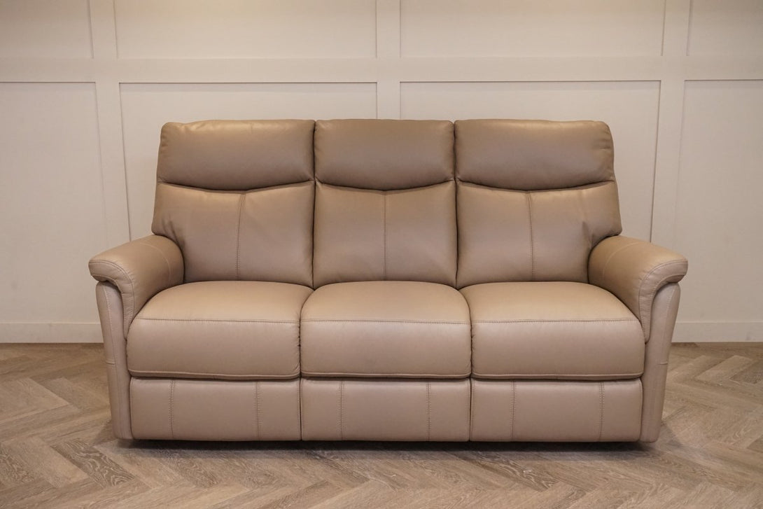 Verona 3 Seater Leather Sofa, Premium Cocoa