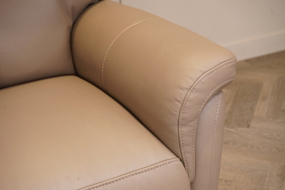 Verona 3 Seater Leather Sofa, Premium Cocoa