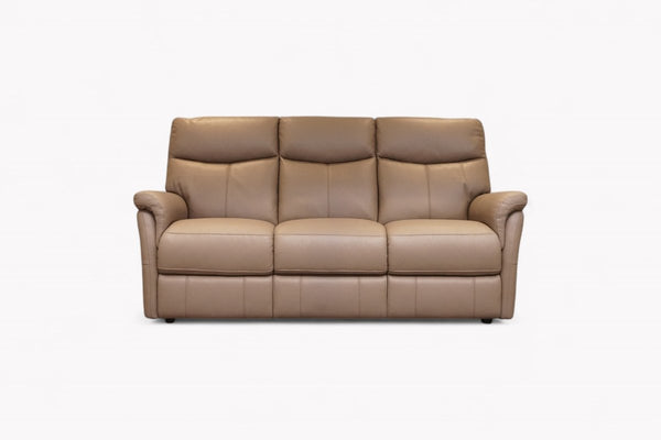 Verona 3 Seater Leather Sofa, Premium Cocoa
